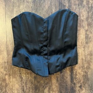 Zara black corset top